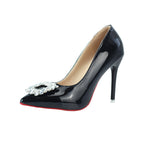 Damen glamouröse High Heel Pumps mit funkelndem Schmuck R&B