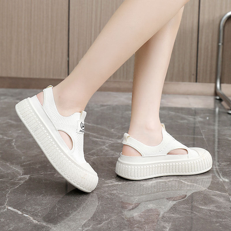 Damen Atmungsaktive Sommer-Slipper mit elastischem Einstieg und rutschfester Sohle R&B