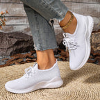 Damen Sportliche Sneaker mit atmungsaktiver Netzstruktur und flexibler Sohle R&B