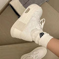 Damen Plattform-Sneaker mit verspieltem Sternen-Design und bequemer Dämpfung R&B