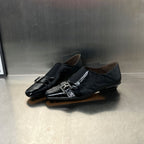 Damen Elegante Slipper mit modischem Schnallenverschluss und hochwertiger Oberflächenstruktur R&B