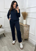 Damen sportliches Lounge-Set mit elastischem Bund und modernem Schnitt