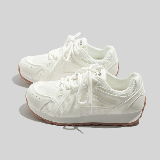 Damen Sportliche Sneakers mit atmungsaktiver Oberflächenstruktur und rutschfester Gummisohle R&B