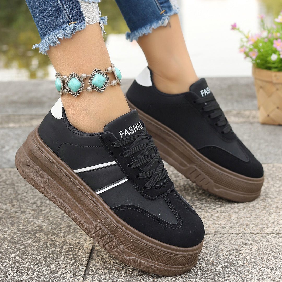 Damen Plattform-Sneaker mit modischem Design und hohem Tragekomfort R&B