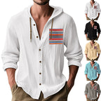 Herren Kapuzenshirt mit verspieltem Design und praktischer Knopfleiste R&B
