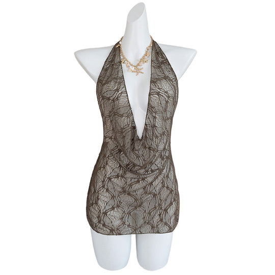 Damen elegante Strandbluse R&B