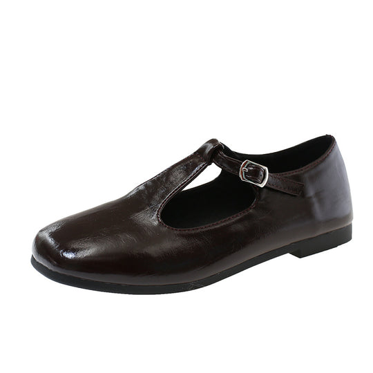 Damen Ballerina-Schuhe mit praktischem Schnallenverschluss und bequemer Innensohle R&B