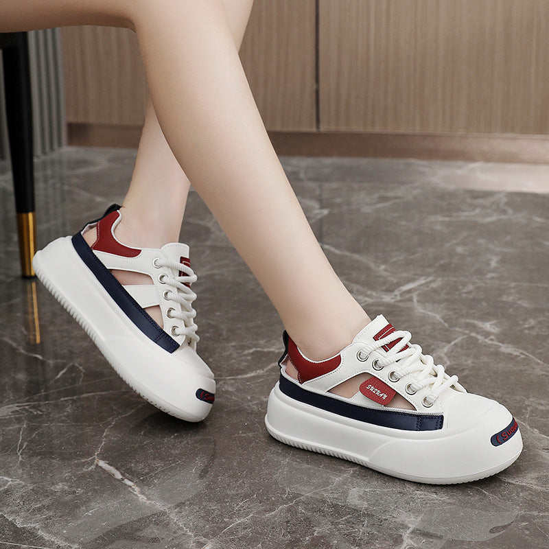 Damen modische Sneaker mit innovativem Sohlendesign und atmungsaktiver Obermaterialstruktur R&B