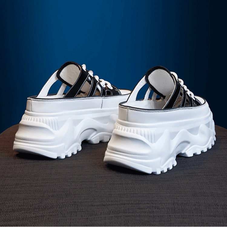 Damen Plateau-Sneaker mit luftdurchlässigem Mesh-Obermaterial und dämpfender Sohle R&B