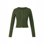 Strickjacke Damen figurbetont mit Knopfleiste