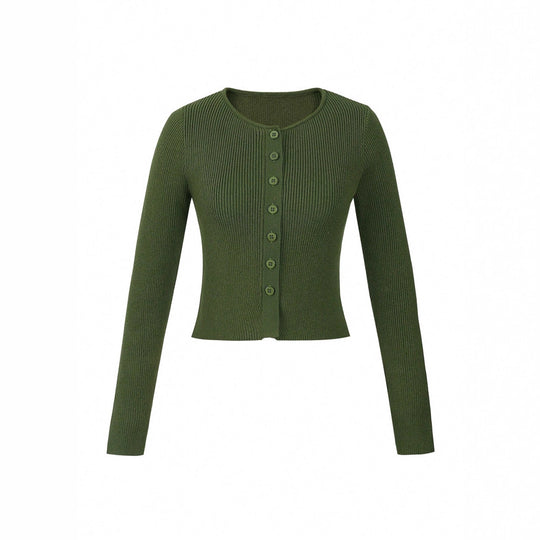 Strickjacke Damen figurbetont mit Knopfleiste