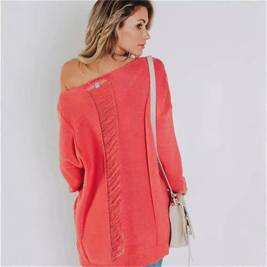 R&B | Strickpullover Übergröße Passform V-Ausschnitt Texturiertes Wolle Brusttasche