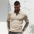Herren Langarm Poloshirt R&B