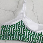 Damen Bikini-Set mit verträumtem geometrischem Muster R&B