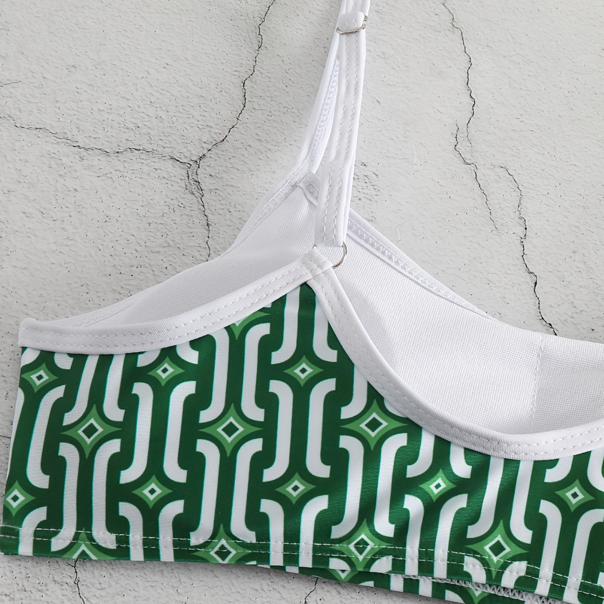 Damen Bikini-Set mit verträumtem geometrischem Muster R&B