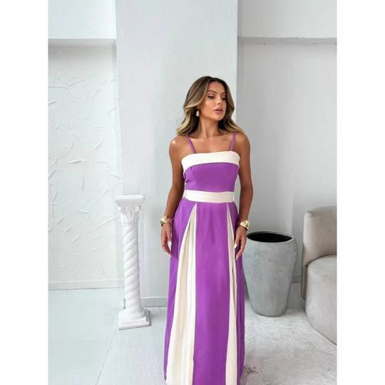 Damen Maxikleid mit eleganten Drapierungen R&B