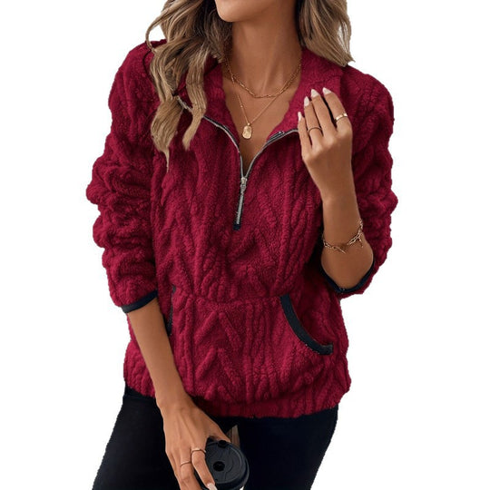 Damen Fleece Pullover R&B