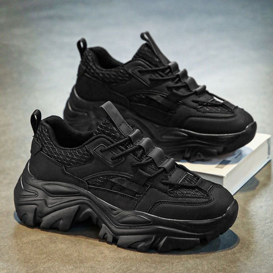 Damen Sportliche Chunky Sneaker mit atmungsaktiver Materialstruktur und rutschfester Gummisohle R&B