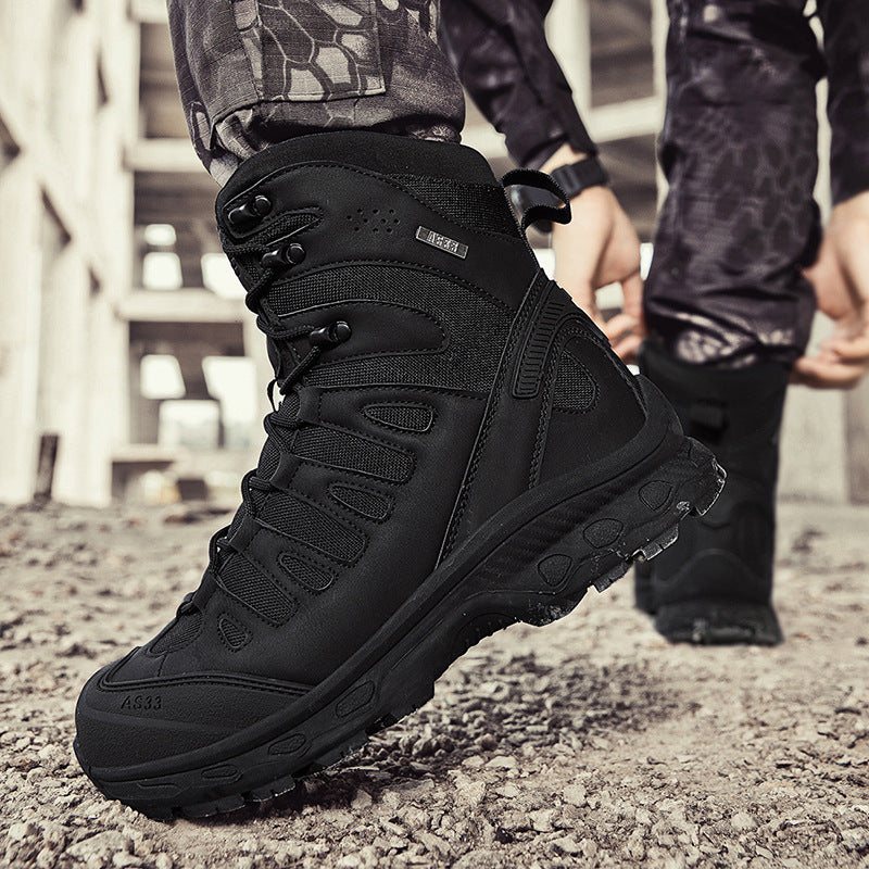 Herren Multifunktionale Bergstiefel mit hohem Knöchelschutz und wasserdichter Membran R&B