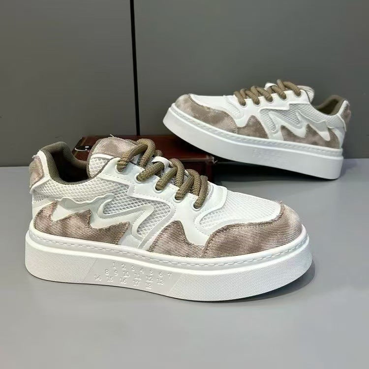 Damen bequeme Chunky Sneakers mit sportlichem Design und dämpfender Sohle R&B