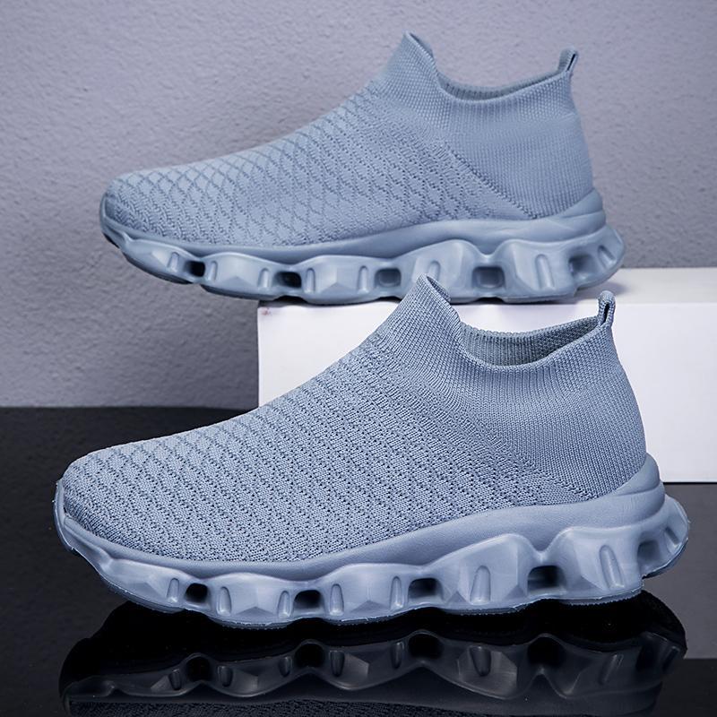Damen Atmungsaktive Strick-Laufschuhe mit rutschfester Sohle R&B