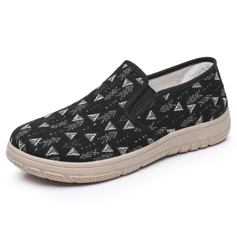 Damen Bequeme Slip-On Schuhe mit farbenfrohem Muster R&B