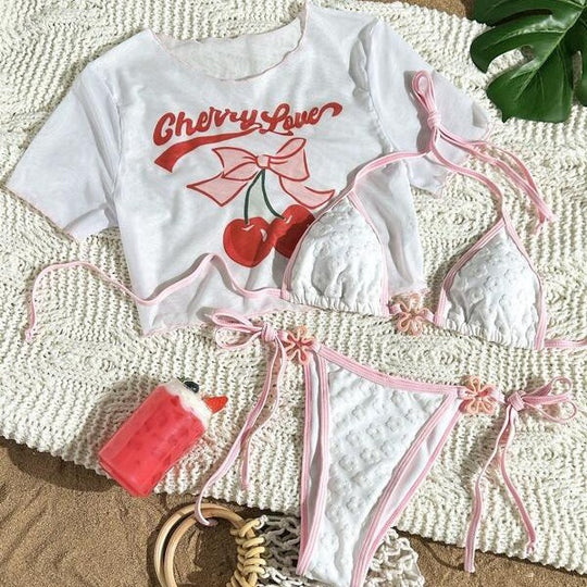 Damen Crop-Top und Bikinis Höschen R&B
