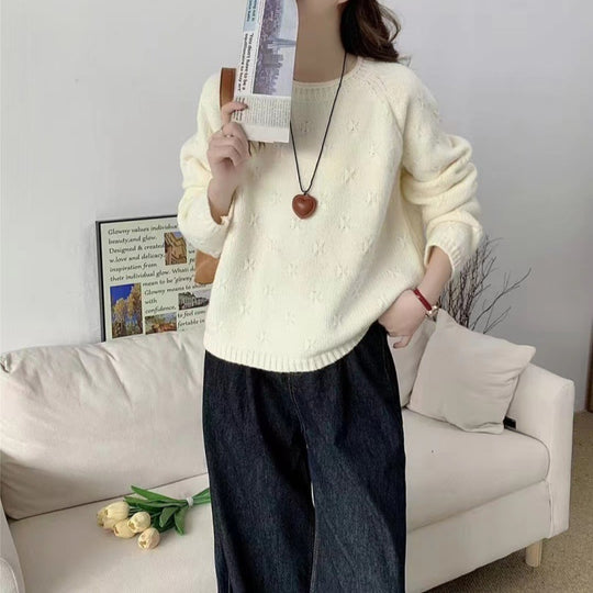 Damen Kuscheliger Strickpullover mit strukturiertem Muster R&B