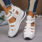 Damen sportive Sneaker-Sandalen mit atmungsaktiven Riemen und rutschfester Sohle R&B