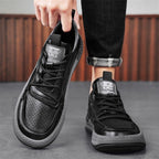 Herren Sportliche Freizeitschuhe aus atmungsaktivem Leder mit gepolsterter Sohle R&B
