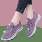 Damen Atmungsaktive Schnür-Sneaker mit flexibler Sohle R&B
