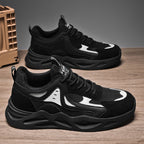 Damen Sportliche Sneakers mit atmungsaktiver Oberflächenstruktur und robustem Sohlenprofil