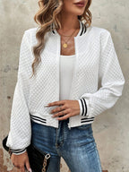 Damen leichte Steppjacke mit Sportstreifen R&B