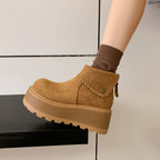 Damen Plattformstiefeletten mit hochgezogenem Schaft von R&B