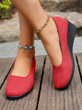 Damen Wedge-Ballerinas mit komfortabler Fußbettung und elegantem Design R&B