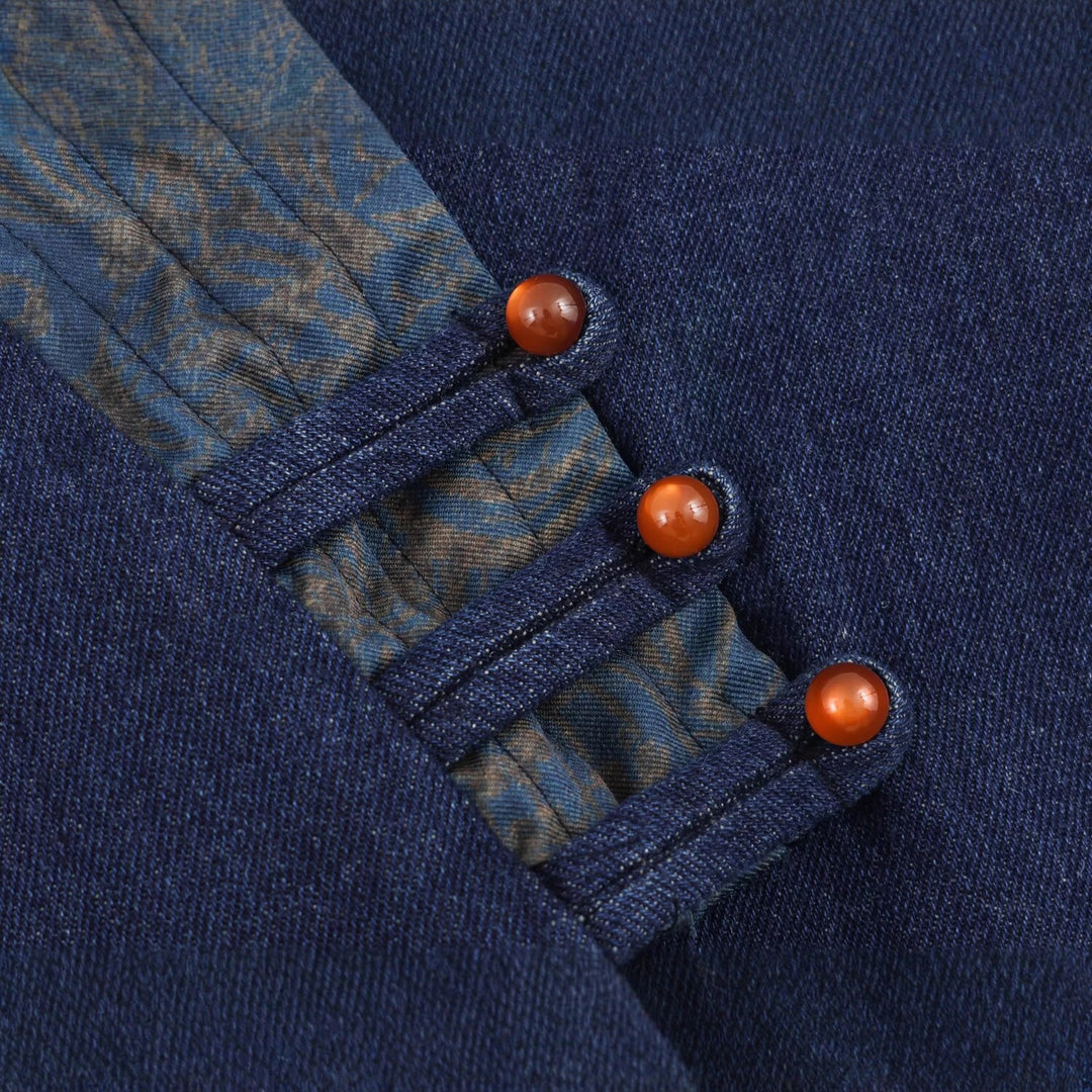 Damen elegante Kombi-Jacke im asiatischen Stil mit Kimono-Details R&B