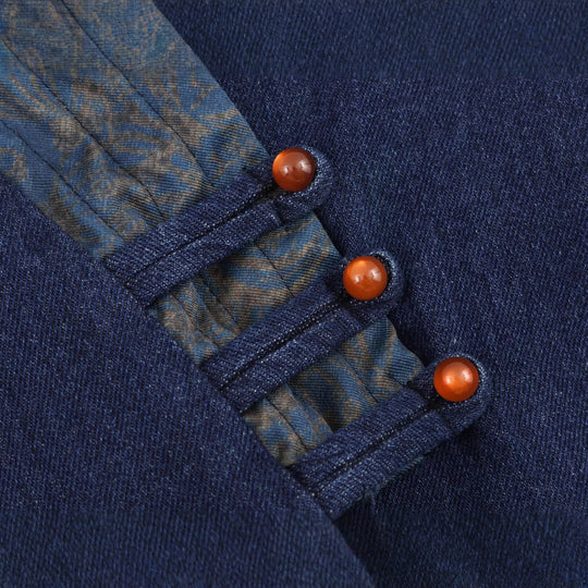 Damen elegante Kombi-Jacke im asiatischen Stil mit Kimono-Details R&B