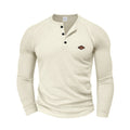 Herren Langarm Hemd mit strukturiertem GewR&Be und modischen Knopfdetails R&B