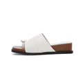 Damen Elegante Mules mit modischem Riemendesign und geschmackvollem Knopfdetail
