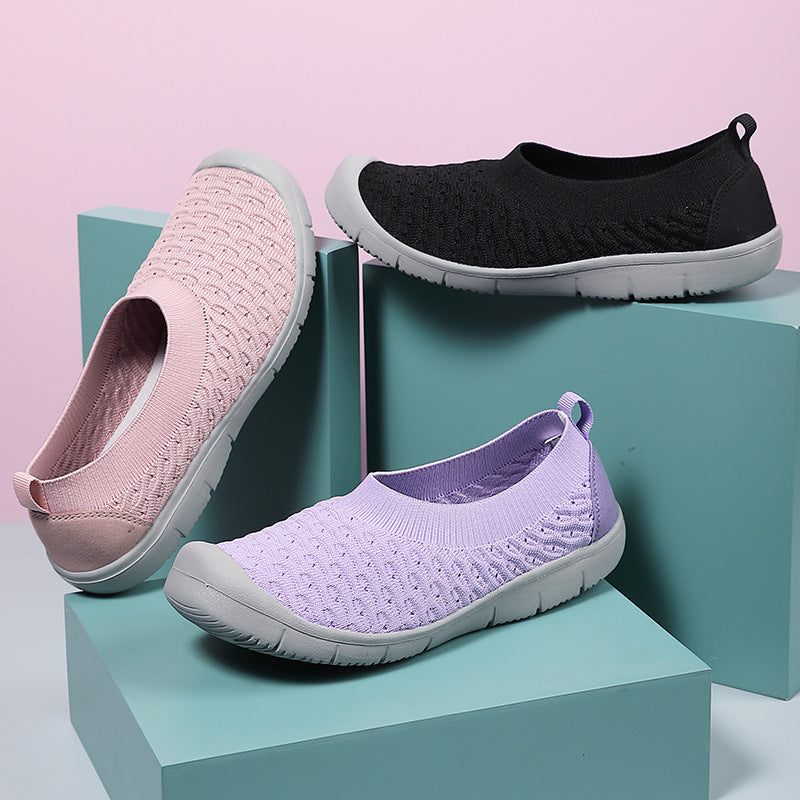 Damen Flexible Badeschuhe mit atmungsaktivem Obermaterial und rutschfester Sohle
