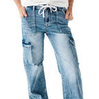 Damen Cargo-Jeans im lässigen Design R&B