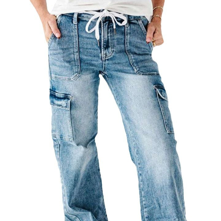 Damen Cargo-Jeans im lässigen Design R&B