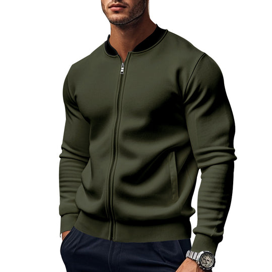 Herren Sportliche Bomberjacke mit hochschließendem Kragen R&B