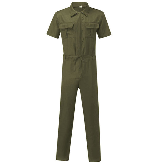 Damen Overall mit praktischen Taschen und elastischem Bund R&B