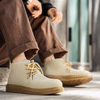 Damen Bequeme Ankle Boots mit hochgezogenem Kragen und rutschfester Sohle