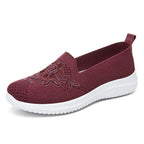 Damen Slip-On Sneakers mit floralen Details R&B