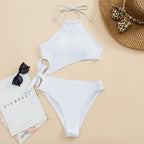 Damen Einteiliger Badeanzug mit asymmetrischem Schnitt und eleganten Details R&B