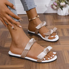 Damen bequeme Slides mit modischem Schleifen-Design R&B