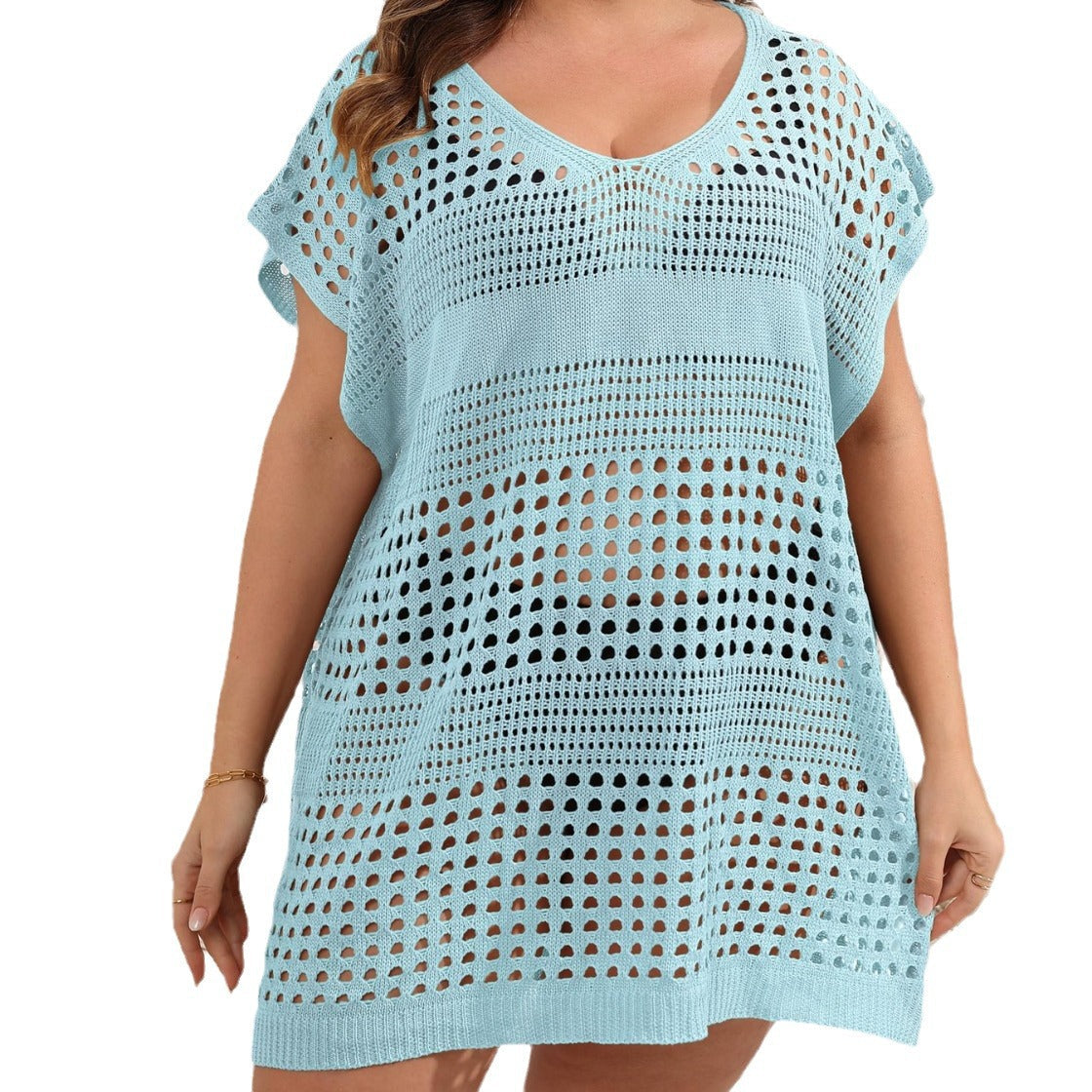 Damen luftiger Strandsarong mit durchbrochenem Muster R&B