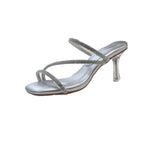 Damen elegante Sandaletten mit funkelnden Strass-Applikationen R&B